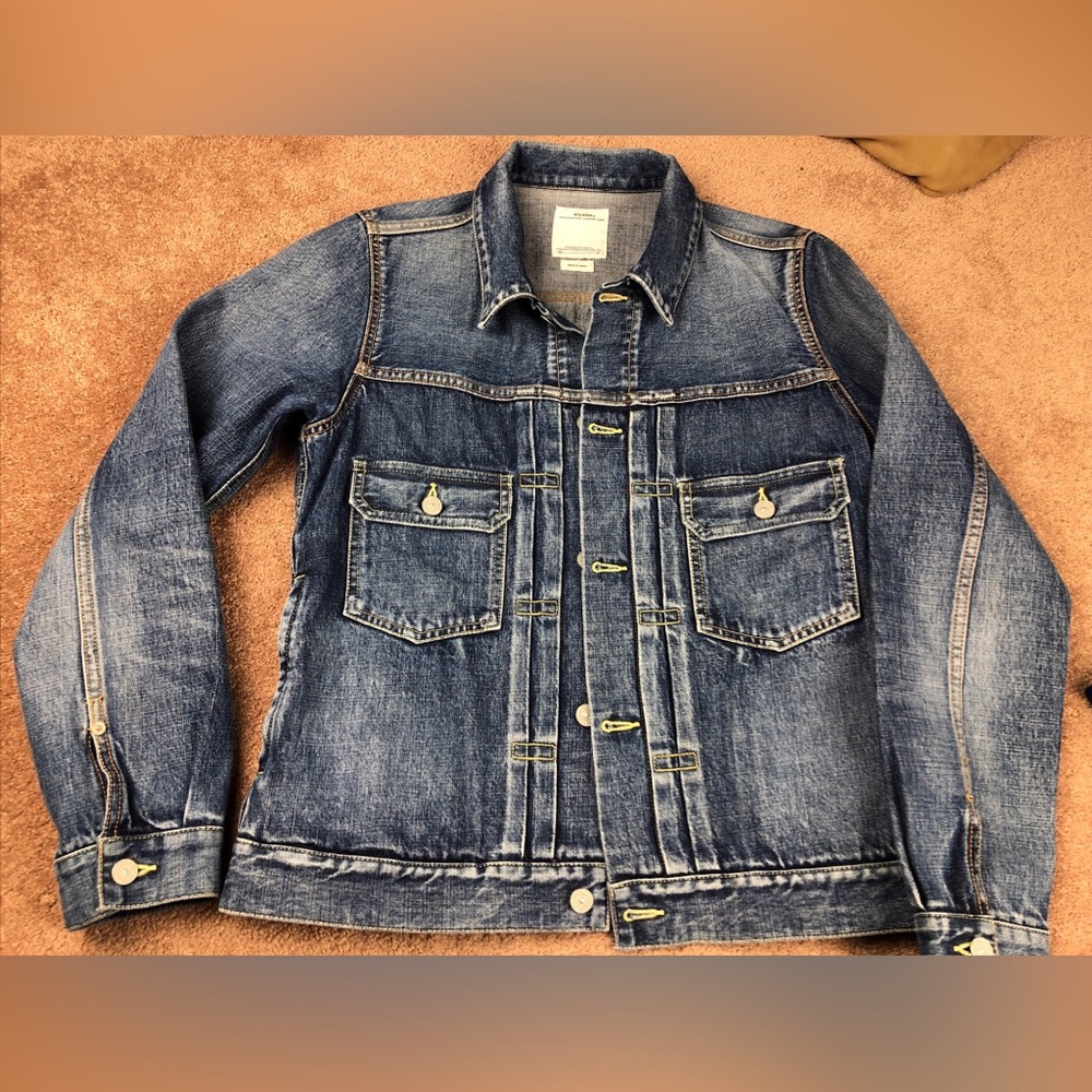 Visvim Type 2 Washed Denim Jacket Size 3 (Medium)